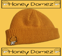 Embroidery fisherman beanie(mustard yellow)