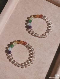Image 7 of rainbow candy color bracelet彩虹糖色水晶手链