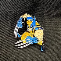 Image 2 of Classic Wolverine Pin 1.5”/38mm