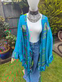 Image 2 of Amara Wrap dress - Turquoise yellow