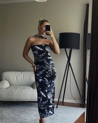 Image 5 of SYDNEY DRESS - MIDNIGHT FLORAL