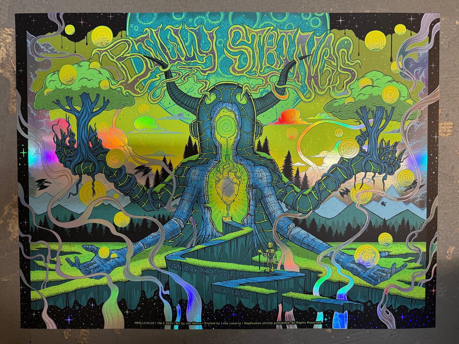 【S2号/2025】I'm sick of it-もううんざり-【現代アート】 Billy Strings - Ball Arena - January 24-26, 2025 - Artist Editions