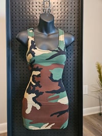 Image 1 of Camo Mini Dress 