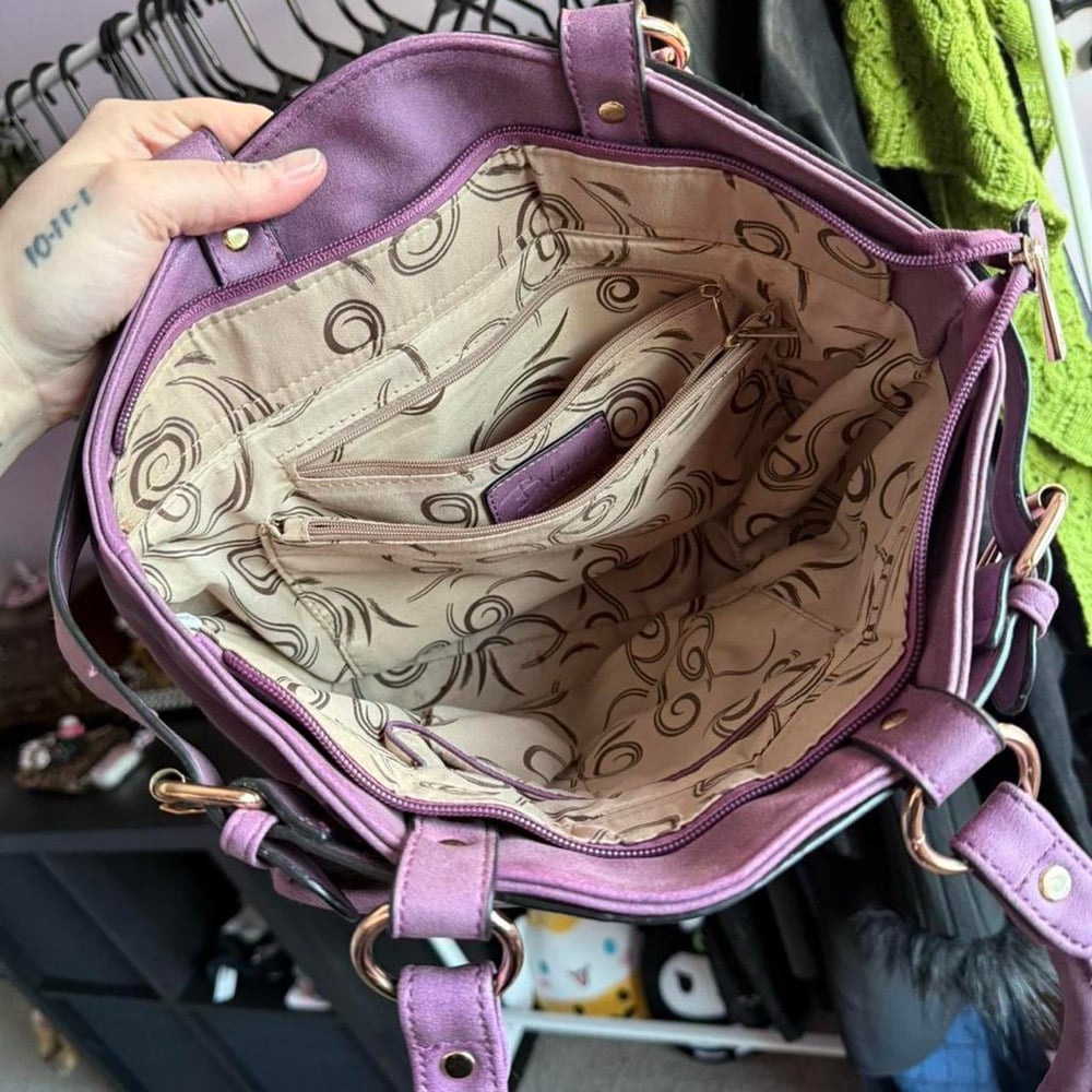 Image of B.Lush Purple Handbag
