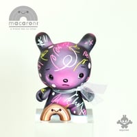 Image 2 of Macaroni - Doodle Edition - Cotton Candy - Custom 3" Kidrobot Dunny