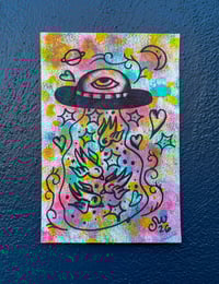 Image 1 of ‘Going Up’ Tie dye Painting