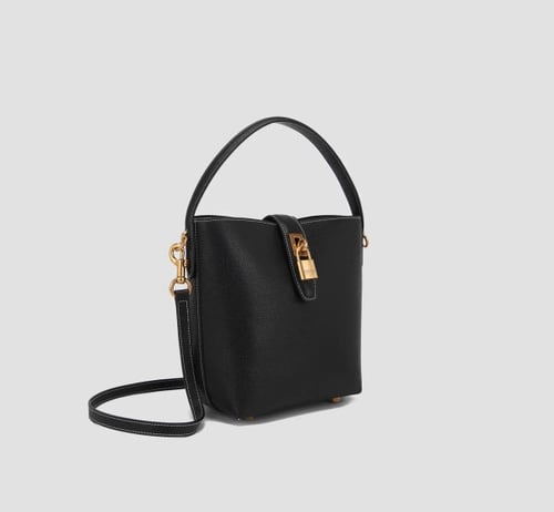 Image of URBANKEY BLACK BUCKET BAG (crossbody)
