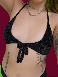 Image 2 of Black Velvet Bralette 