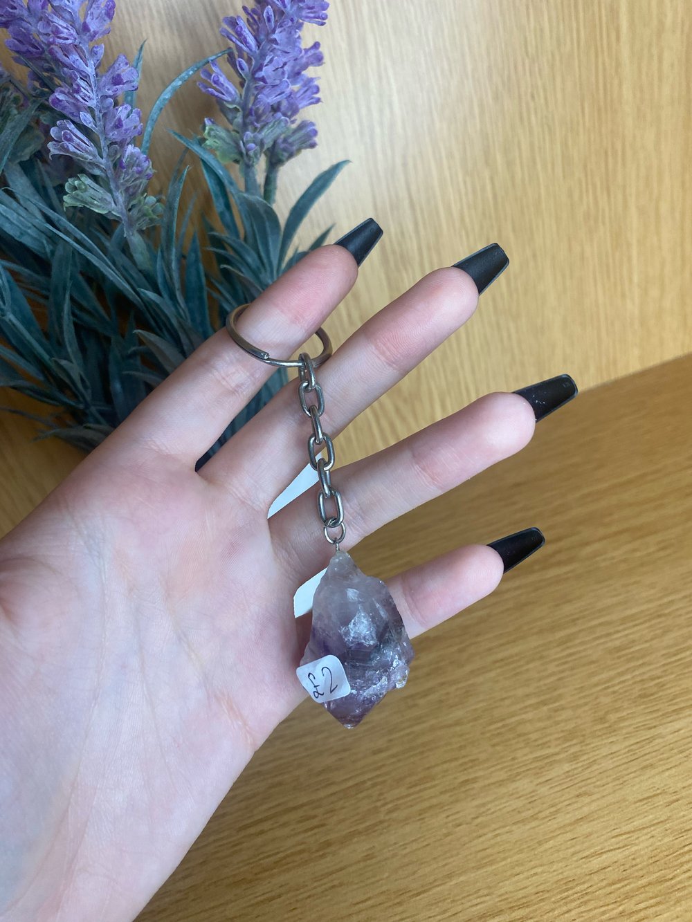 Amethyst keyring