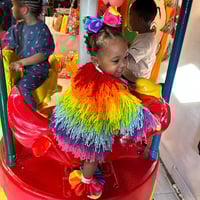 Image 1 of Shaggy Jacket, Tutu Socks, & Crochet Headband