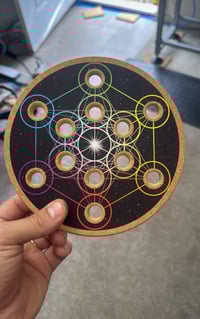 12 Hole Geometric Marble Stand