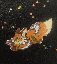 Image 2 of Little fox enamel pin 
