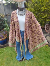 Image 4 of Pefkos co ord sarong set -light brown and green