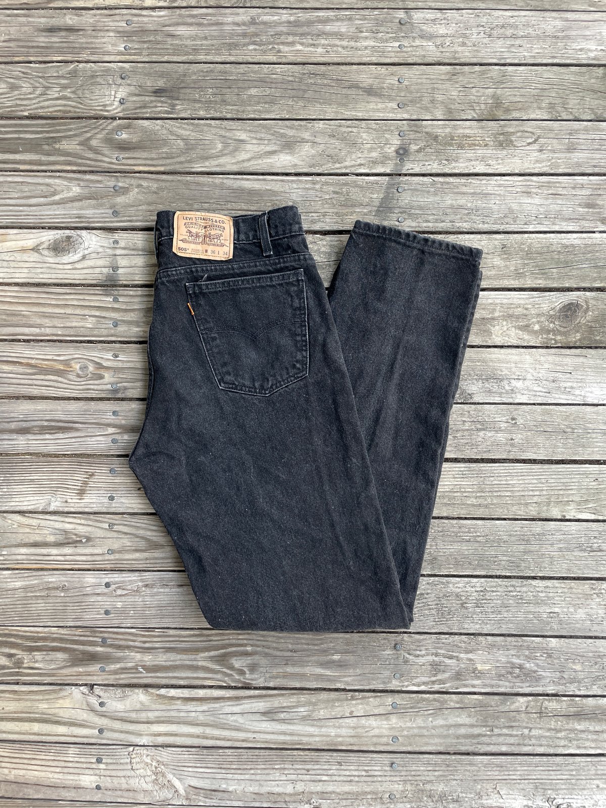 Vintage Levi's 505 Jeans Orange Tab (36x34) | AERION'S CLOSET