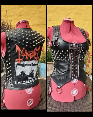 Image of Studded Mayhem vest size MEDIUM