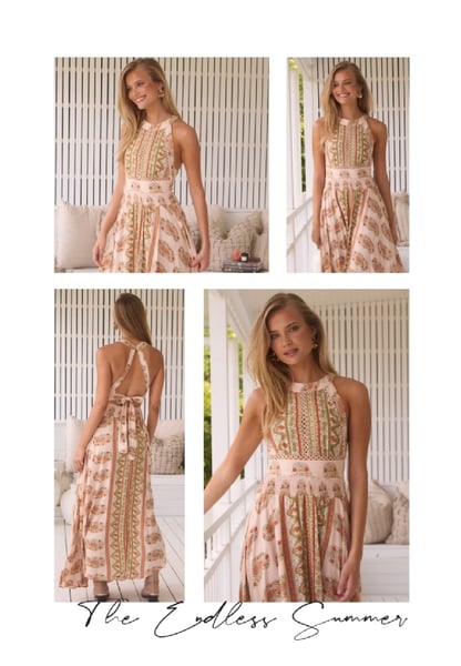 Image of Heirloom Print Endless Summer Maxi Dress. By JAASE 