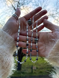 Image 4 of Pearl and Moonstone Choker~Made to order