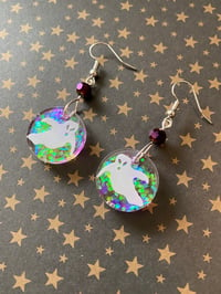 Image 1 of Ghostly Resin Earrings