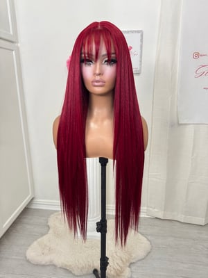 Image of Ruby bangs luxury pre cut lace (ready to ship) 