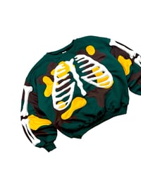 Image 3 of Reworked Toxic Ribcage 3D Puff Sweatshirt Size XL