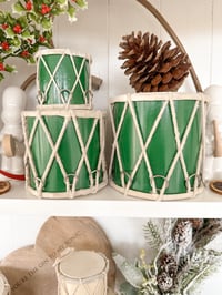 Image 1 of SALE! Moss Green Festive Drums ( Trio or Singles )