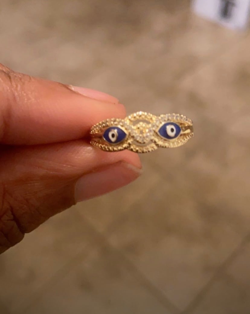 Image of evil eye rings