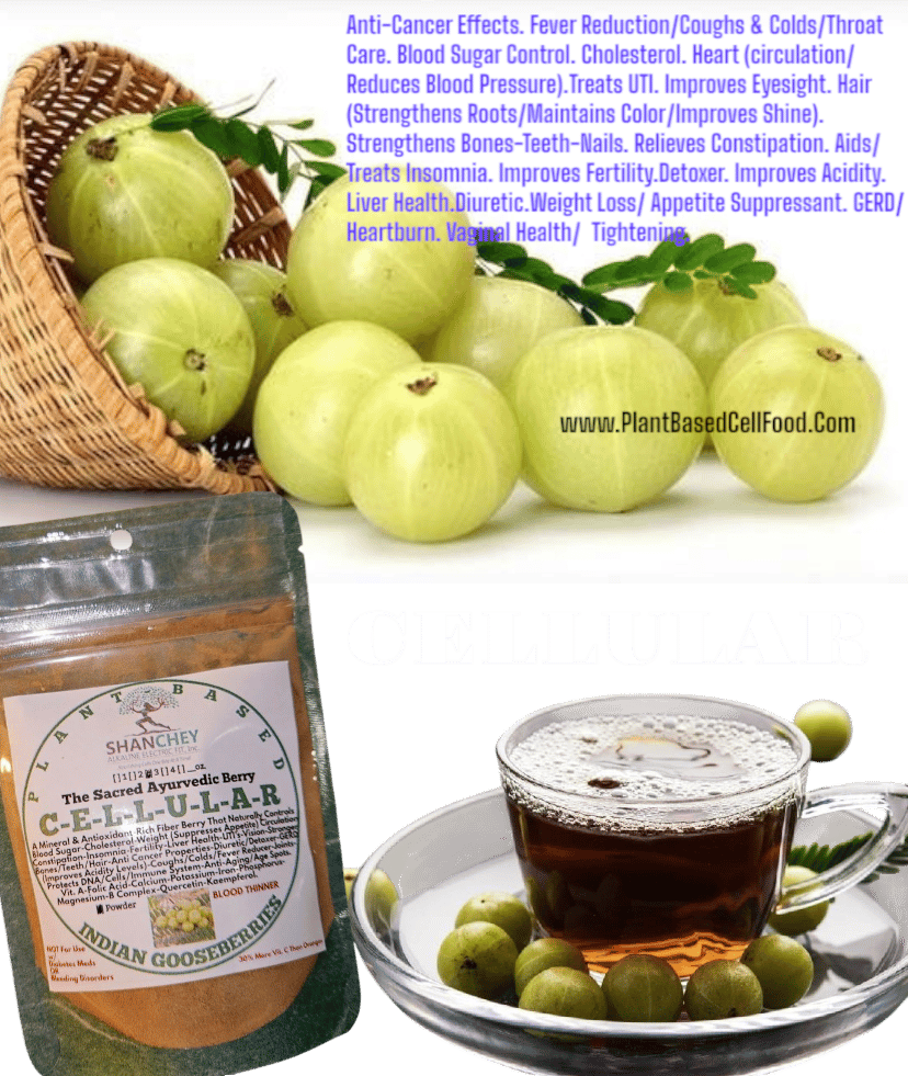 Cellular! Indian Gooseberry. Diabetes-Acidity-Liver-Weight-Memory-Joint Pain-Diuretic-Toxins-Hair-