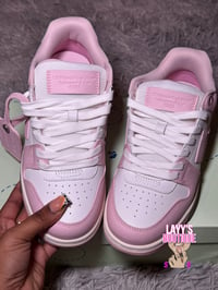 Image 2 of Pink Off-White Sneakers 