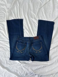 Image 2 of 00s Pink flared Jean // 36