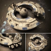 Image 2 of Star Wars Armada CIS Lucrehulk Battlecruiser Raw/Unpainted -or- Hand Painted Model 3D 14k Resin
