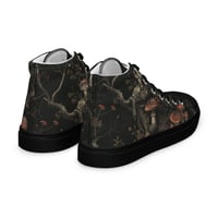 Image 16 of Grunge Style Nature Inspired Mushrooms/Fungus Women’s high top canvas shoes