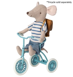 Image of Maileg - Tricycle Mouse Big Brother with Bag