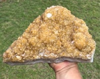 Image 6 of Citrine & Calcite Statement Cluster | Brazil #3038