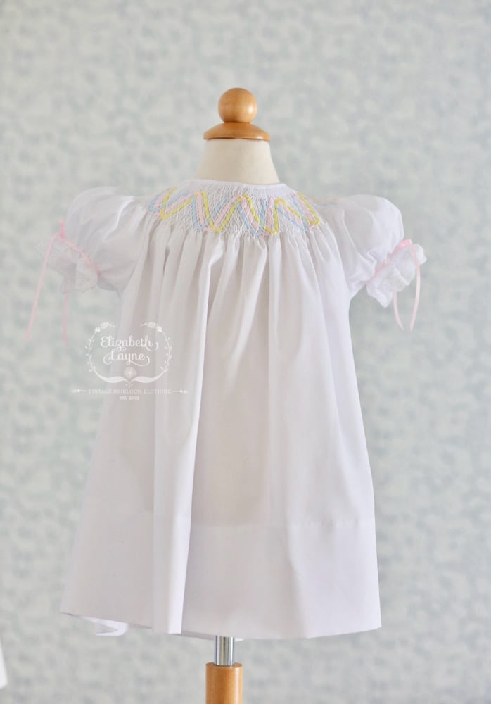 Smocked Ribbon Dress | Elizabeth Layne Heirloom