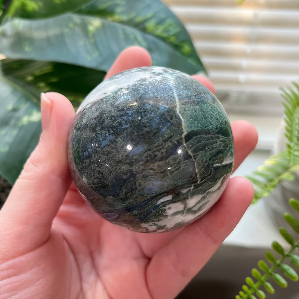 Moss Agate Sphere D