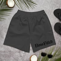Image 1 of BOSSFITTED Dark Grey and Black Hoochie Daddy Shorts