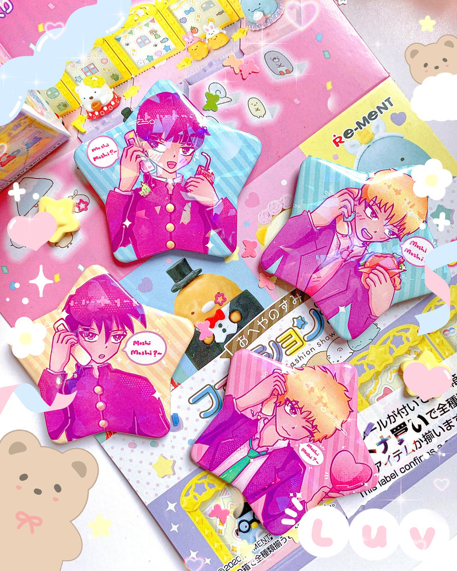 Image of Mob Psycho 100 | 58mm Star Badges