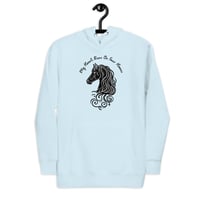Image 10 of Unisex Hoodie, My Heart Runs On Four Hooves Horse Hoodie