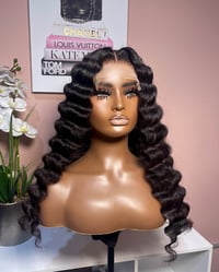 Image 2 of (Middle Part) 5x5 Lace Closure Wig (Crimped) - Ready To Wear  - Brand New (Slay For Less Collection)
