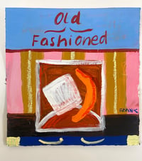 Old fashioned on pink & blue 