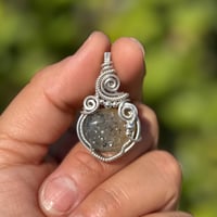 Image 1 of Black Sunstone in Sterling Silver 🖤
