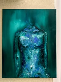 Image 2 of “Phthalo” oil painting on canvas 16 x 20 inches 