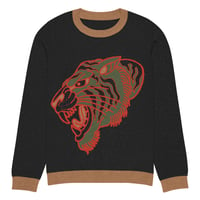 Image 1 of Tiger Knitted crew neck sweater