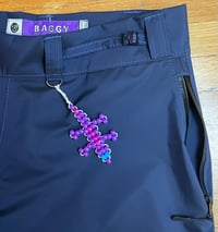 Image 5 of NAVY EXTRA-BAGGY TECH LIZARD PANTS