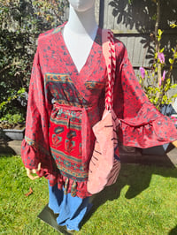 Image 8 of Amara Wrap dress - red 10-16 uk