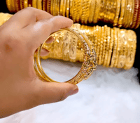 Image 2 of 4 Pieces Gold Plated Bangles Set_GPB_1219