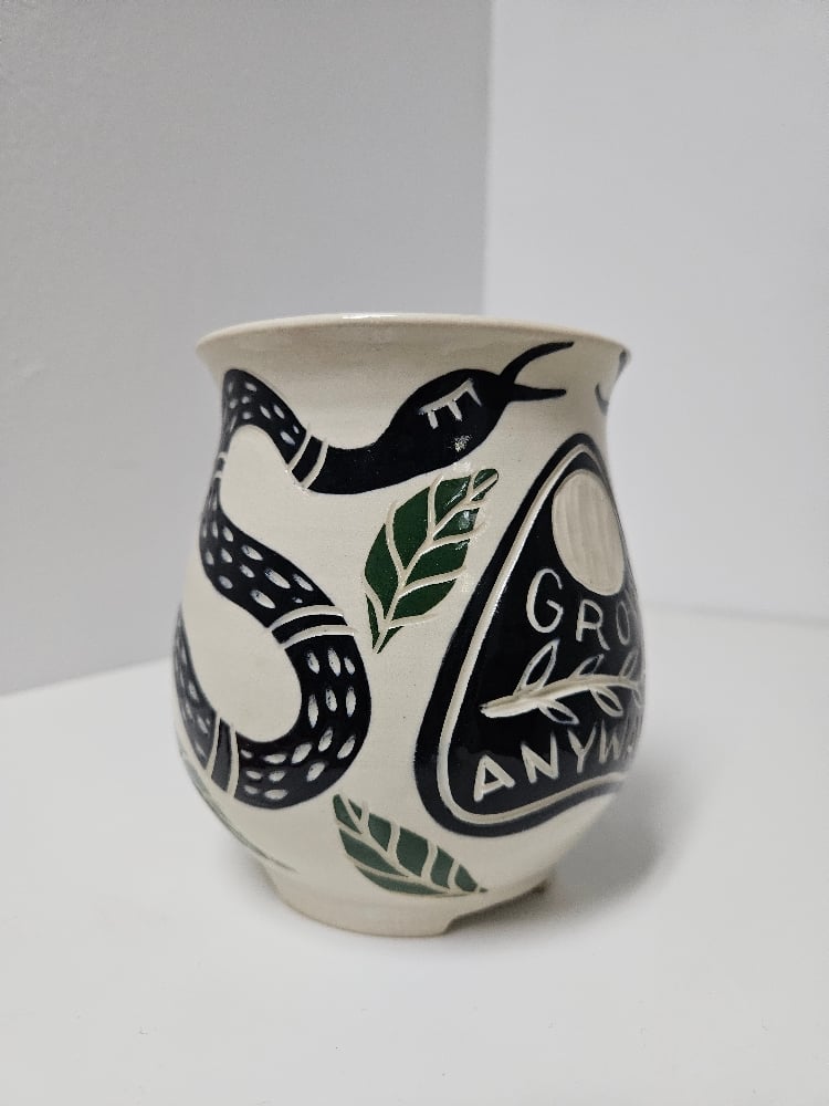 "grow anyway" snake planter (6)