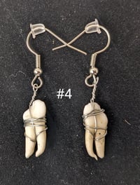 Image 4 of Mini Deer Teeth Earrings
