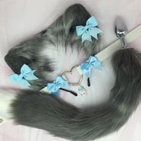 Gray / blue petplay set Kitten 🐈‍⬛ 