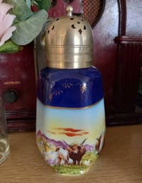 Image 13 of Vtg 30s Sugar Shaker Sifter Muffineer JWT Porcelain Hand Painted EPNS Stunning